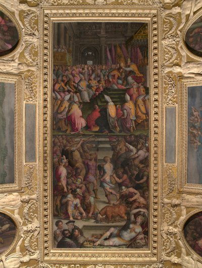 Clement VII Crowns Charles V in San Petronio in Bologna by Giorgio Vasari